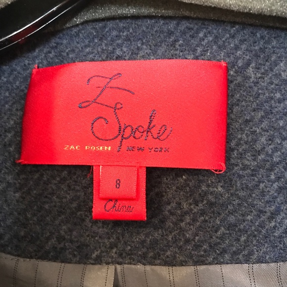 Z Spoke by Zac Posen NWT wool blend blazer - Picture 4 of 8